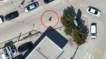 Denetim dronu kaçış anında