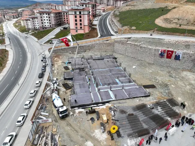 İkizce Gençlik Merkezi inşaat sahasından bir görüntü