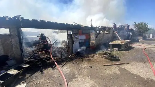 Çankırı Germece Köyü'nde Çıkan Yangın Bir Evi Tamamen Yok Etti