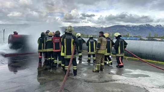 Uygulamalı itfaiyecilik eğitimi anı