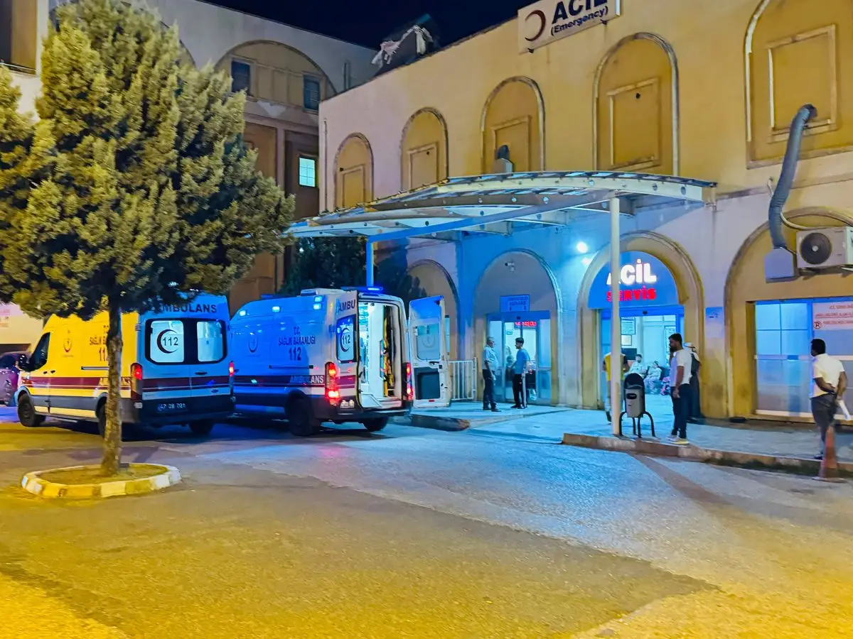 Midyat’taki bıçaklı kavga sonrası olay yeri