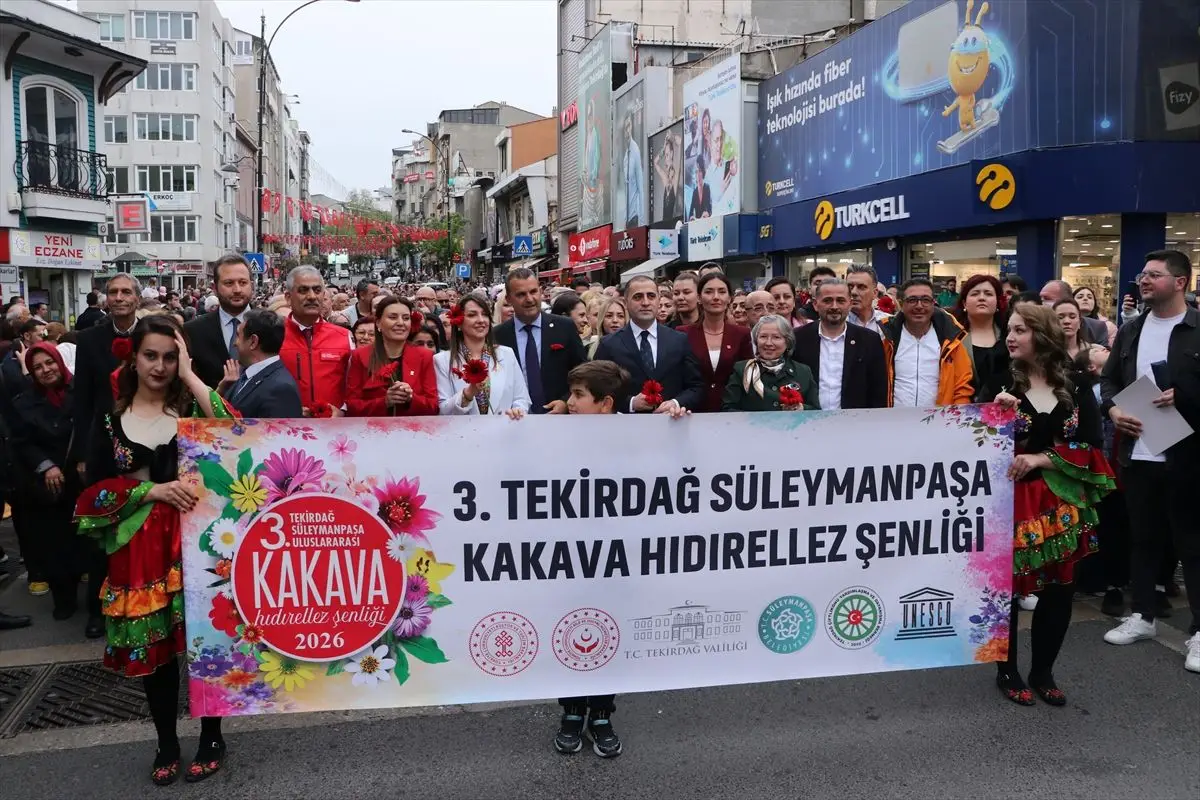 Tekirdağ’da 3 Gün Sürecek Kakao‑Hıdırellez Şenliği Coşkuyla Açıldı