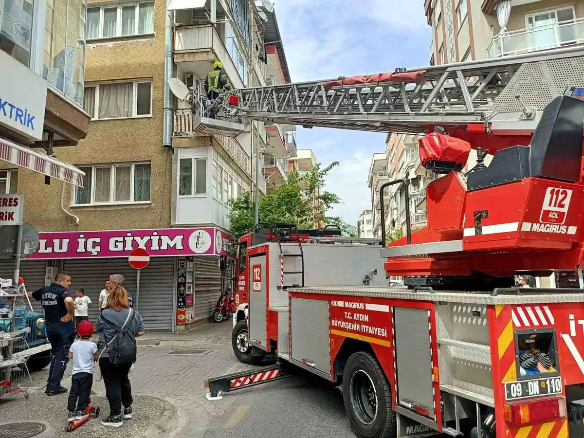 Aydın’da Komşuların Hızlı Müdahalesiyle Kontrol Altına Alınan Yangın