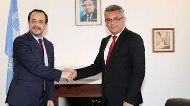 KKTC Cumhurbaşkanı Erhürman ve GKRY Lideri Hristodulidis BM Çerçevesinde Görüştü