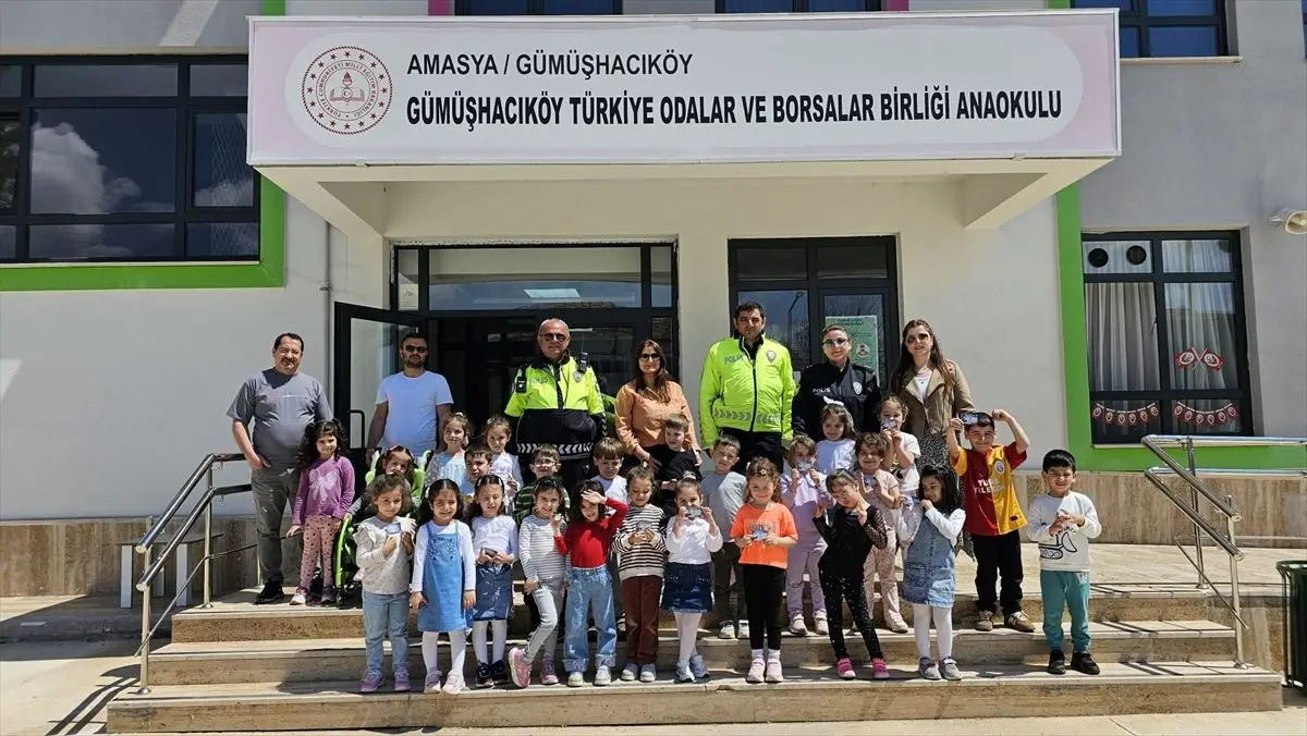 Gümüşhacıköy'de 110 Çocuk Trafik Güvenliği Eğitimi Aldı