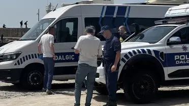 Düden Şelalesi'nde olay yeri