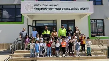 Gümüşhacıköy'de 110 Çocuk Trafik Güvenliği Eğitimi Aldı