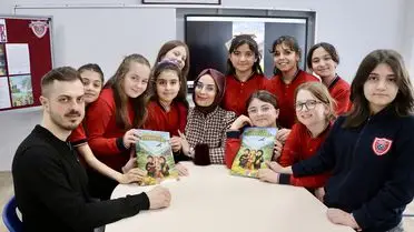 Bostancı Ortaokulu'ndan Yapay Zeka Destekli Efsane Kitap Projesi