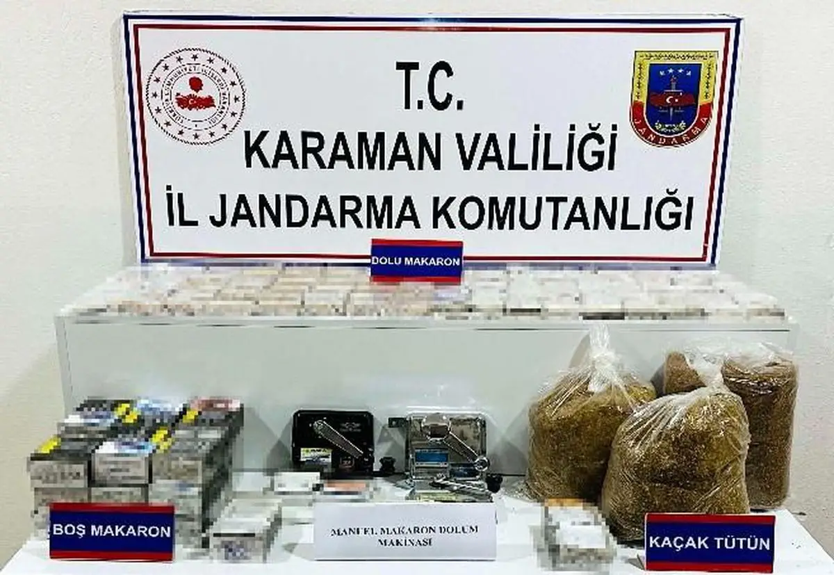 Karaman’da Jandarma Operasyonu: 15 Şüpheli Kaçak Tütün ve Uyuşturucu Suçundan Tutuklandı