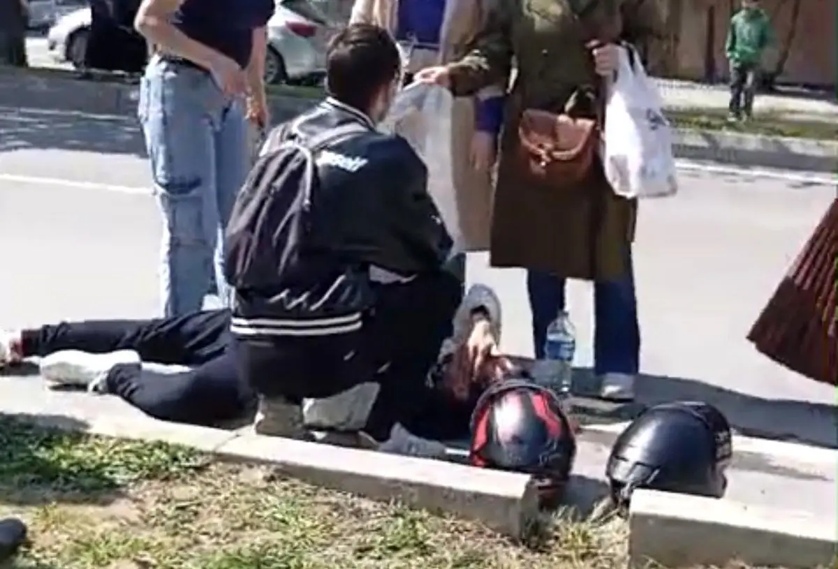 Samsun’da motosiklet ve otomobil çarpışması