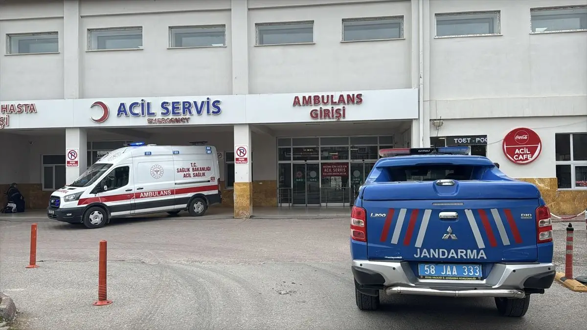 Yıldızeli'de silahlı kavga sonrası olay yeri