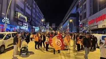 Erzurum’da Galatasaray Şampiyonluğu Coşkuyla Kutlandı