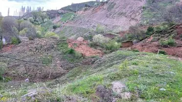 Tokat’ta Heyelan Görüntüleri Güvenlik Kamerasında Belirdi