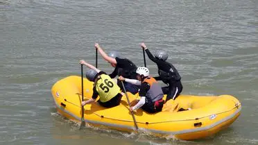 Bingöl'de Okul Sporları Rafting Şampiyonası Tamamlandı
