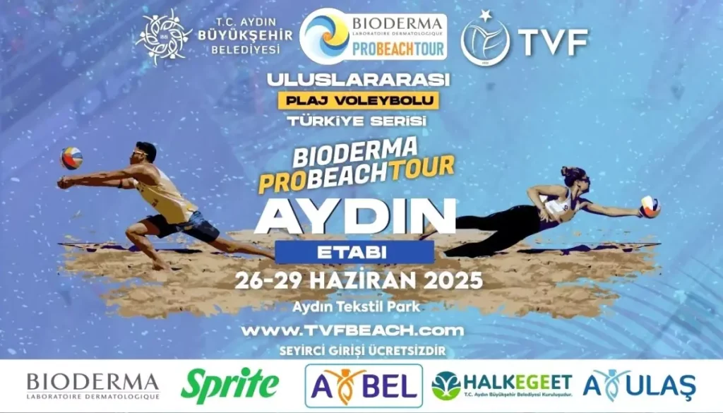 Aydın’da Uluslararası Plaj Voleybolu Heyecanı