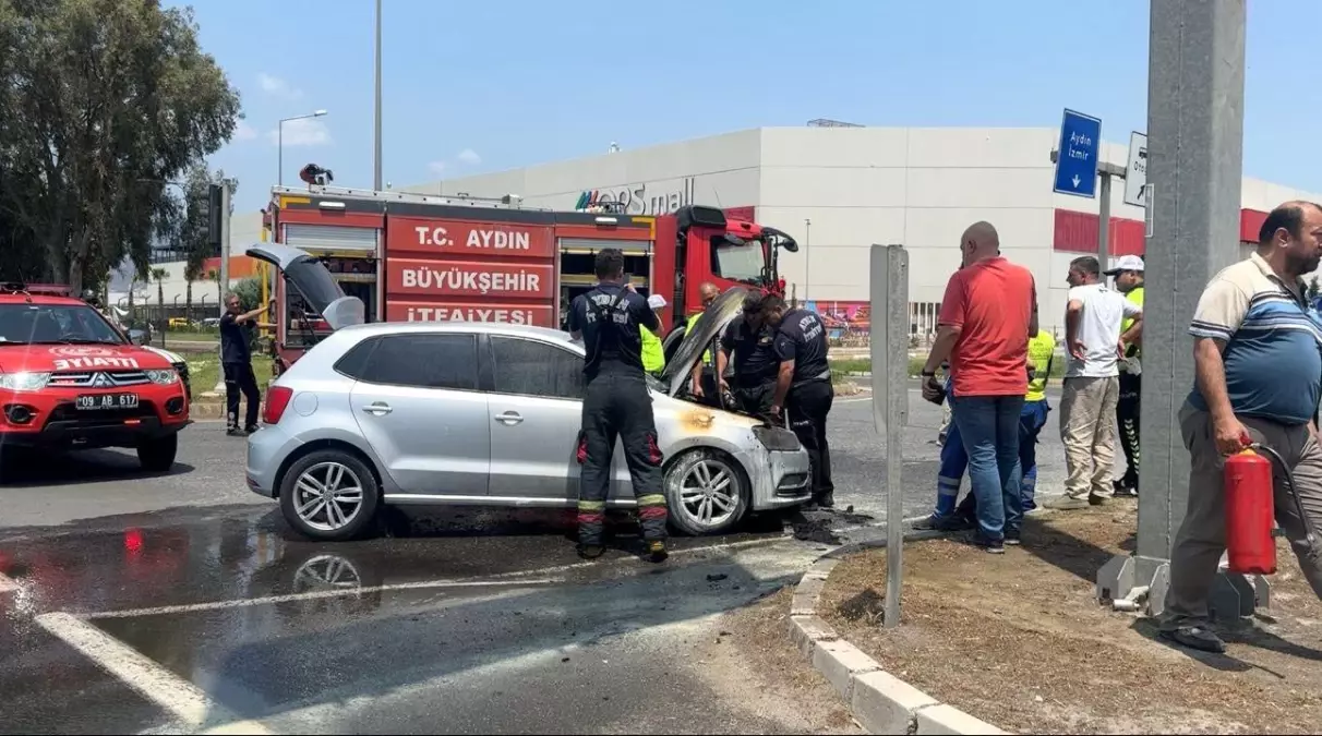 Test Sürüşü Sırasında Otomobil Alev Aldı