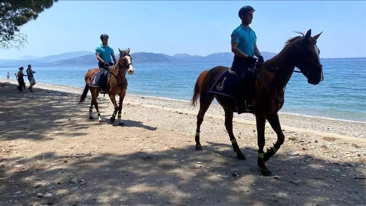 Kuşadası’nda Atlı Jandarma Timi Harekete Geçti