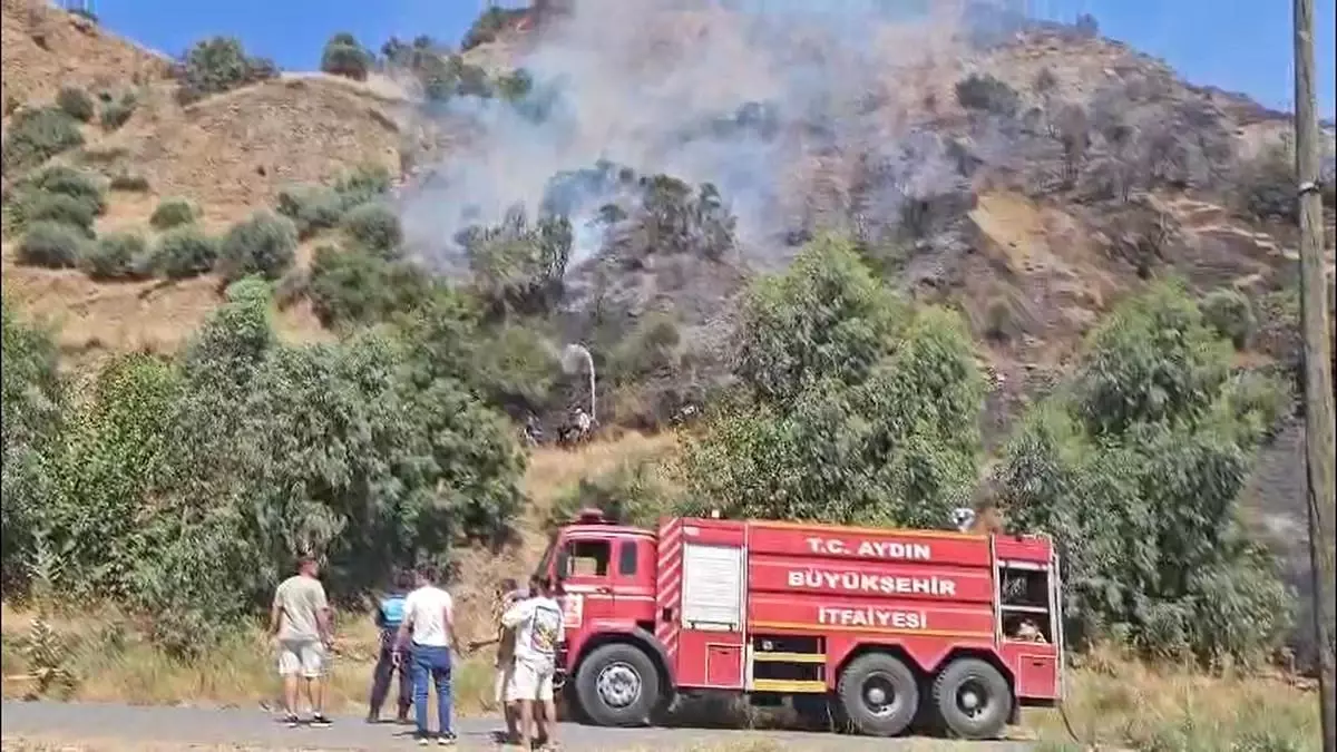 Nazilli’de Tarım Arazisinde Yangın: Ekipler Müdahale Ediyor