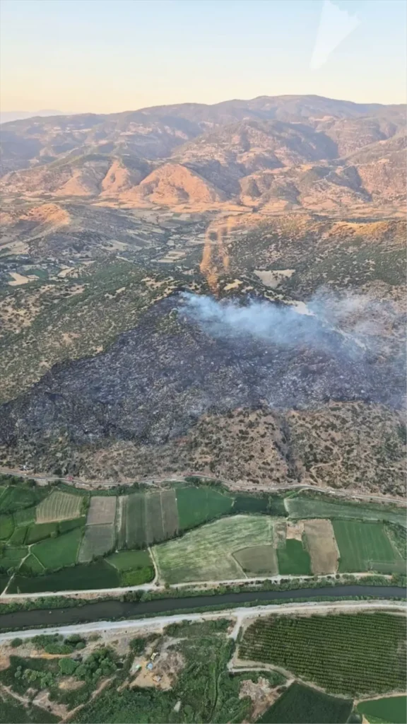 Aydın’ın Nazilli İlçesi’nde Makilik Yangını Kontrol Altına Alındı