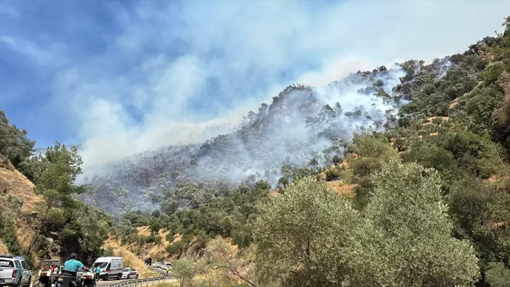 Efeler’de Ziraat Alanından Sıçrayan Yangın Kontrol Altına Alındı