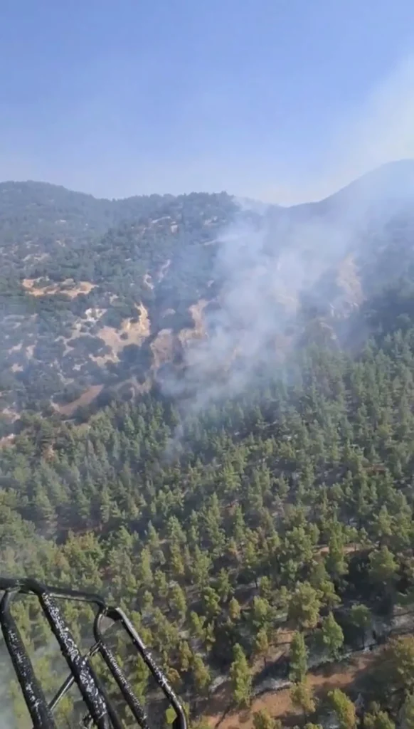 **Ege Bölgesi’nde Orman Yangını Kontrol Altında**