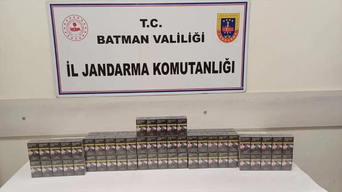 **Batman’da Gümrük Kaçağı 3 Bin 88 Paket Sigara Ele Geçirildi**