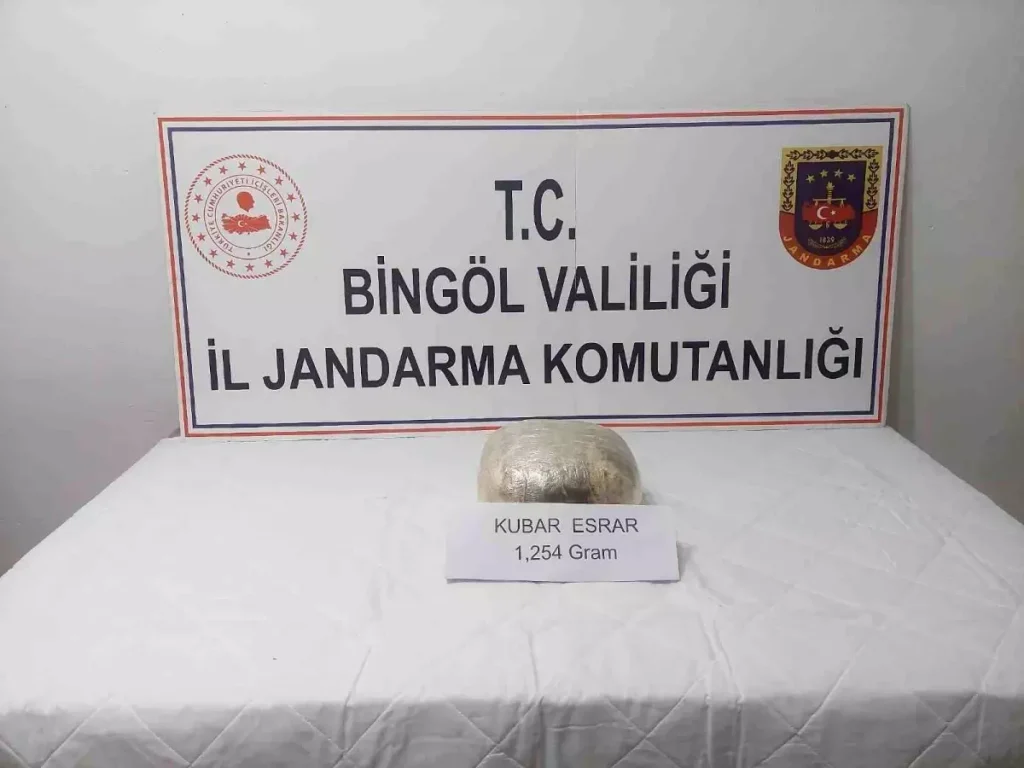**Bingöl’de 1 Kilo Esrar Ele Geçirildi**