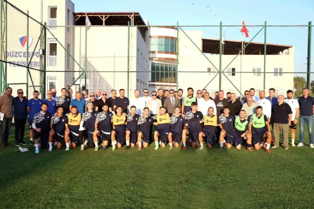 **Düzcespor’a Başarı Diliyle Destek Ziyareti**