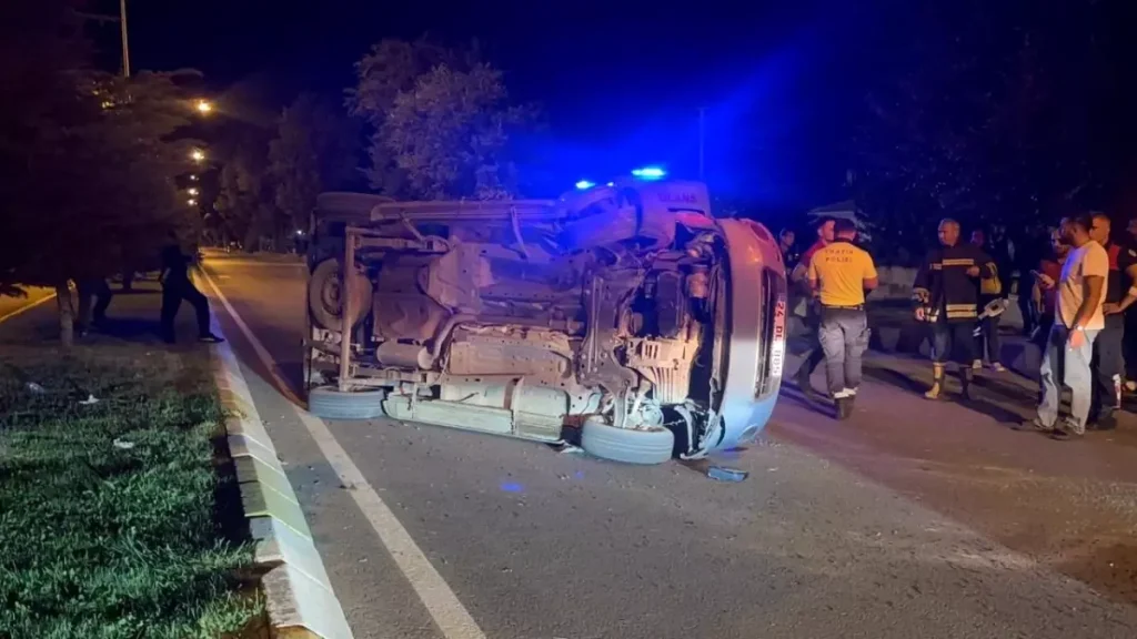 Alkollü Sürücüden Trajik Kaza: Araç Takla Attı