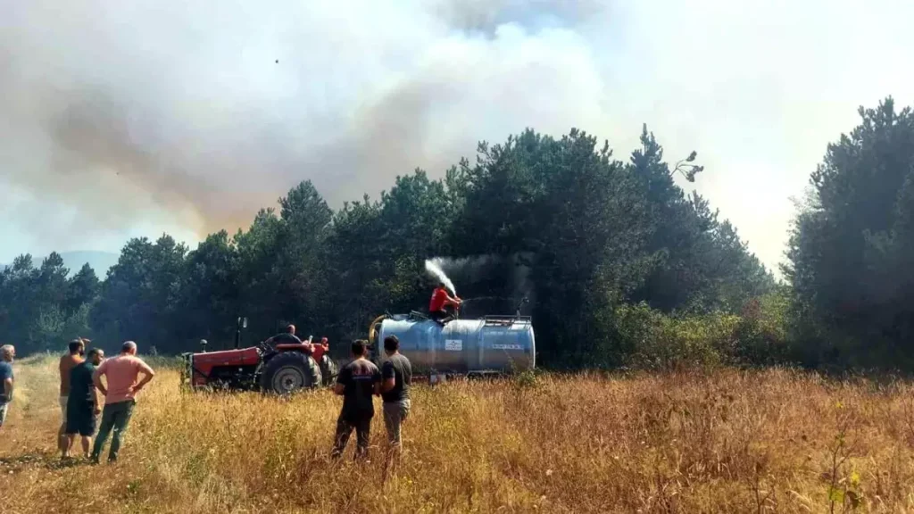 Orman Yangını İçin Çok Sayıda Ekip Sevk Edildi