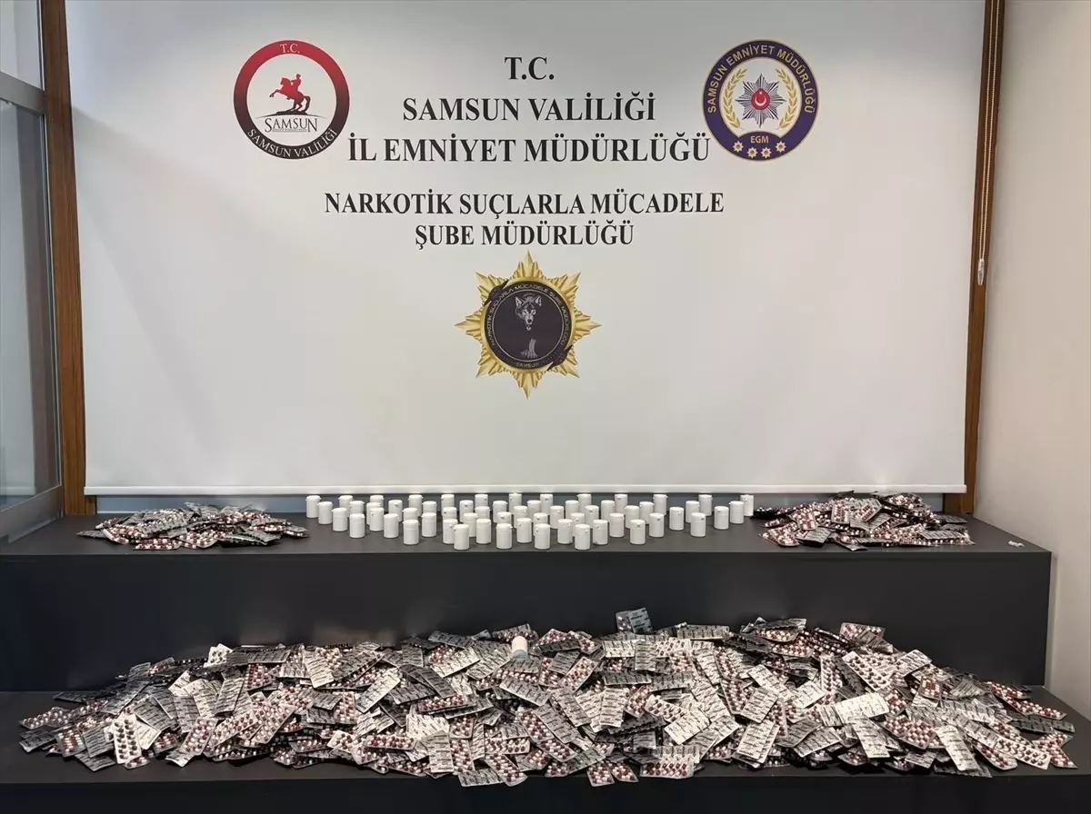 **Samsun’da Dev Uyuşturucu Operasyonu: 24 Bin Sentetik Ecza Ele Geçirildi**