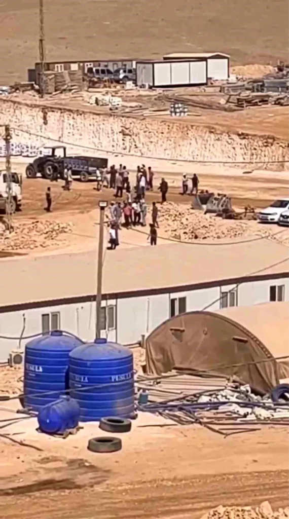 **Şanlıurfa İnşaat Şantiyesinde Taşlı Kavga**
