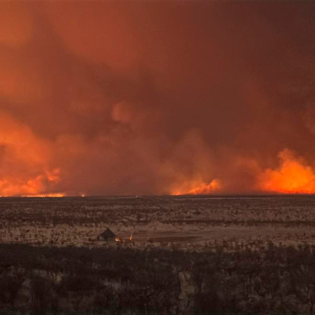 Wildfire in Namibia Rips Through Etosha National Park