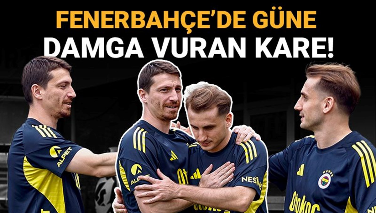 Fenerbahçe antrenmanına damga vuran kare: Mert Hakan Yandaş ve Kerem Aktürkoğlu