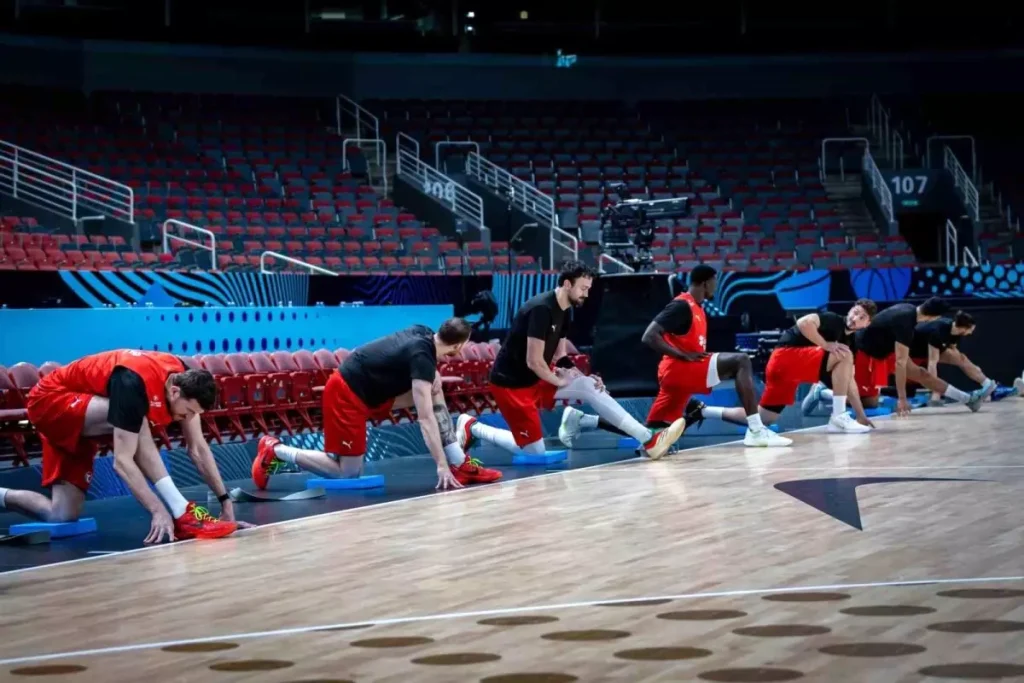 A Millî Basketbol Takımı Sırbistan Karşılaşmasına Hazırlanıyor