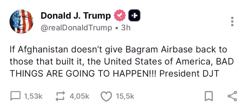 ABD Başkanı Trump’tan Afganistan’a Sert Uyarı