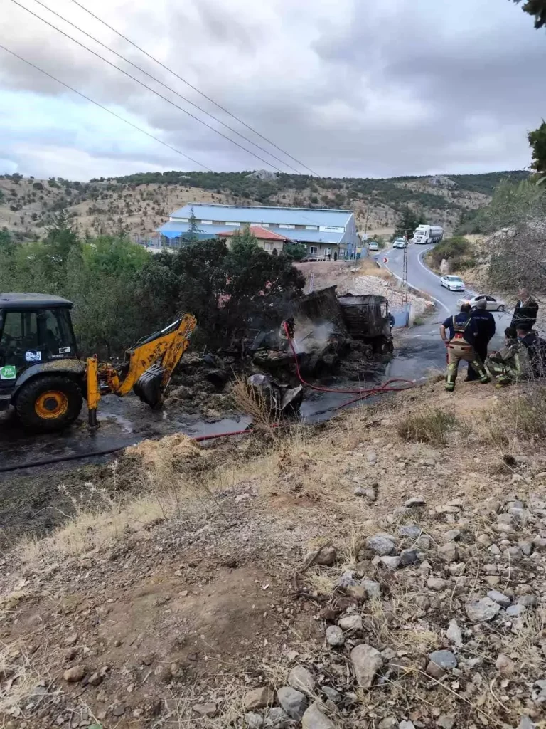 Ankara’da Tırda Ardışıl Yangınlar