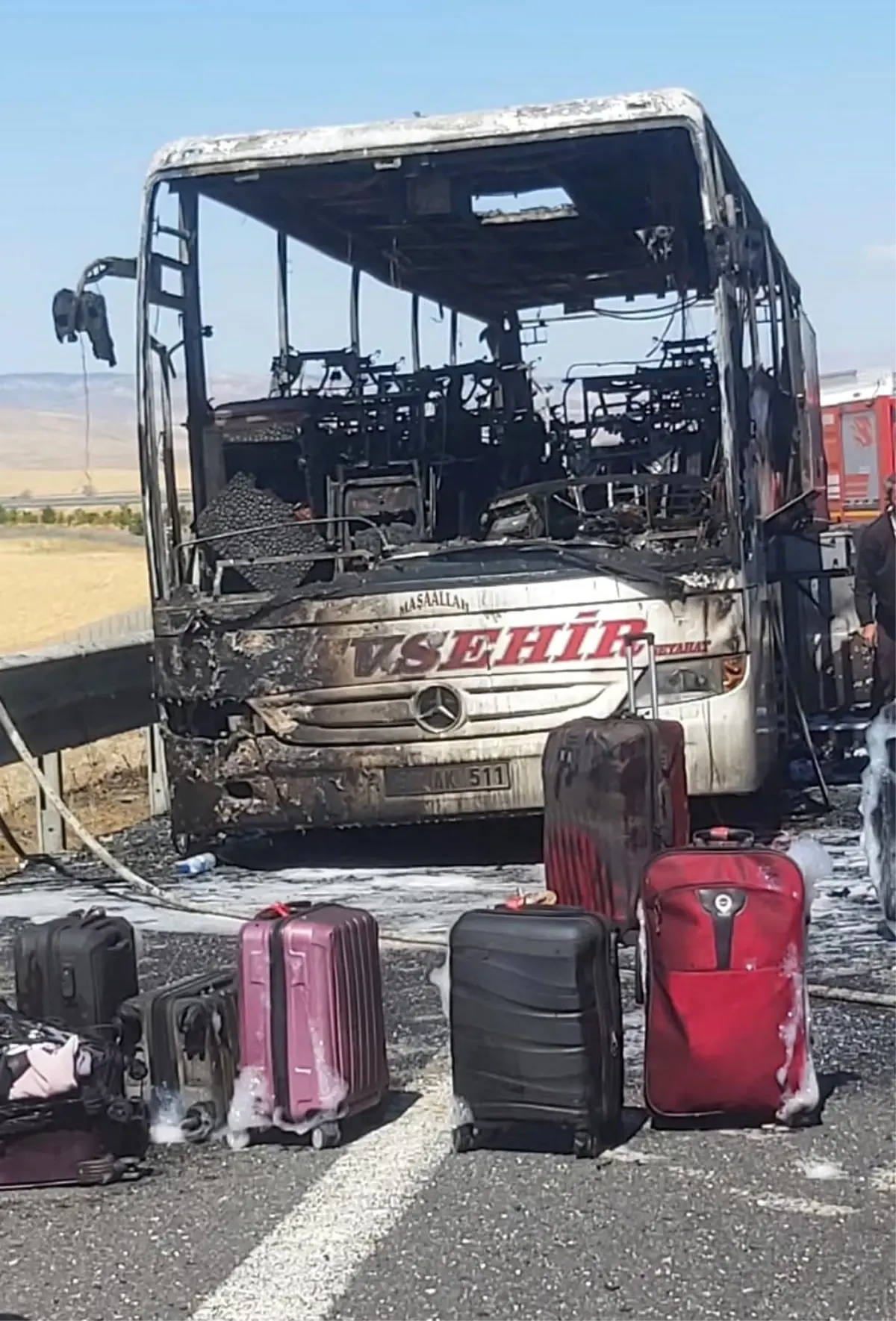 Ankara’da Seyir Halindeki Otobüs Alev Aldı