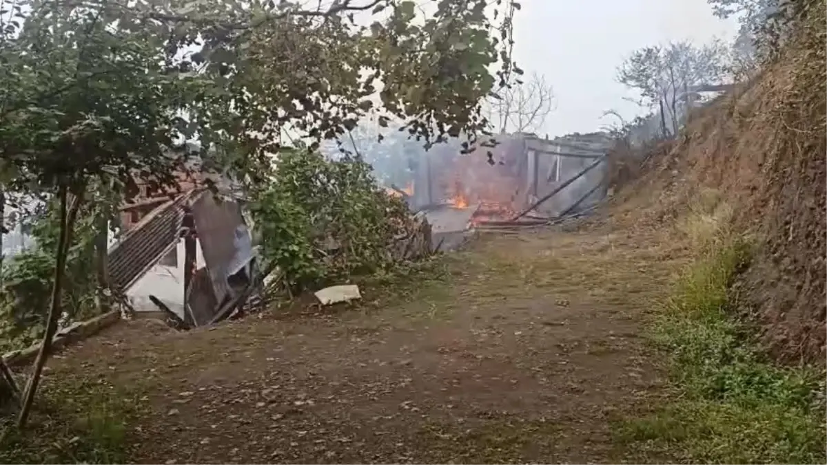 Artvin’de 2 Katlı Ev Yangında Kül Oldu