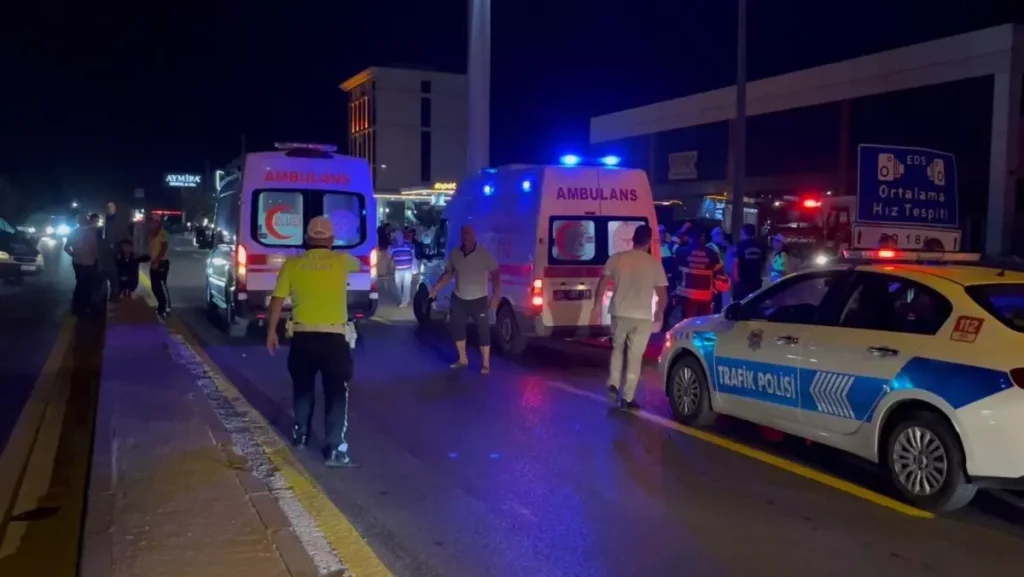 Trafik Kazasında 1 Ölü, 5 Yaralı