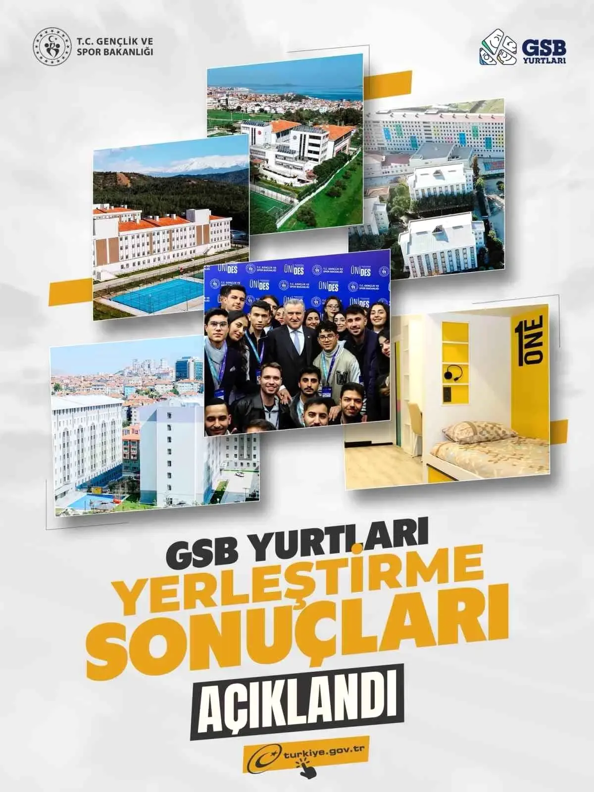 Gençlik ve Spor Bakanlığı Yurt Yerleştirme Sonuçları Açıklandı