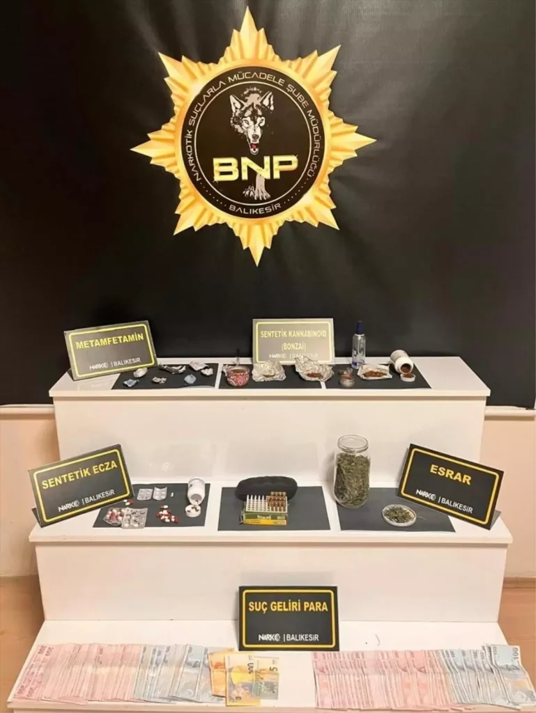 Balıkesir’de Uyuşturucu Operasyonları: 5 Zanlı Gözaltında