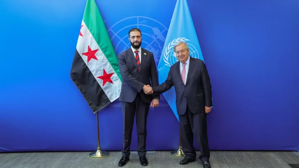 Birleşmiş Milletler Genel Sekreteri Guterres, Şara ile Görüştü