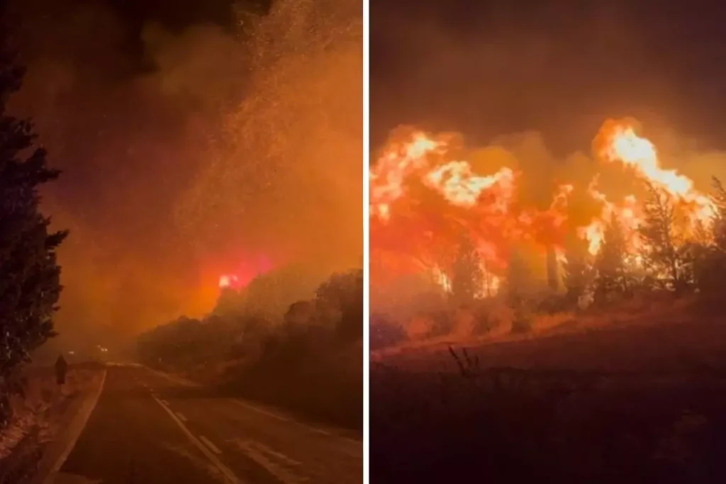 Bursa’da Korkutan Yangın: Yerleşim Alanları Tahliye Edildi