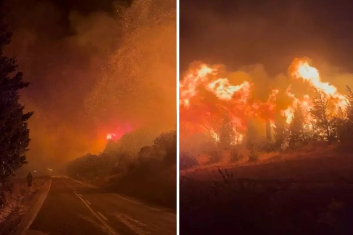 Bursa’da Korkutan Yangın: Yerleşim Alanları Tahliye Edildi