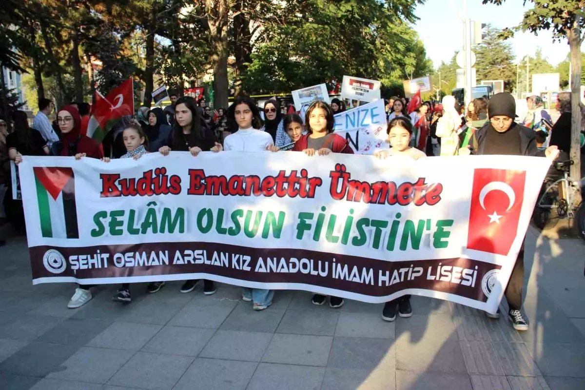 Gazze için Çorum’da Yüzlerce Kişi Bir Arada