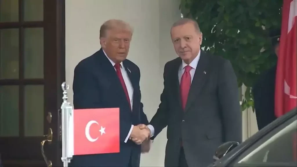 Erdoğan, Beyaz Saray’da Trump Tarafından Karşılandı