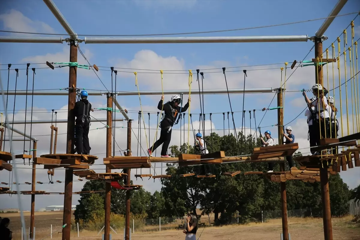 Edirne’de Liselilere Özel Macera Parkuru Açıldı
