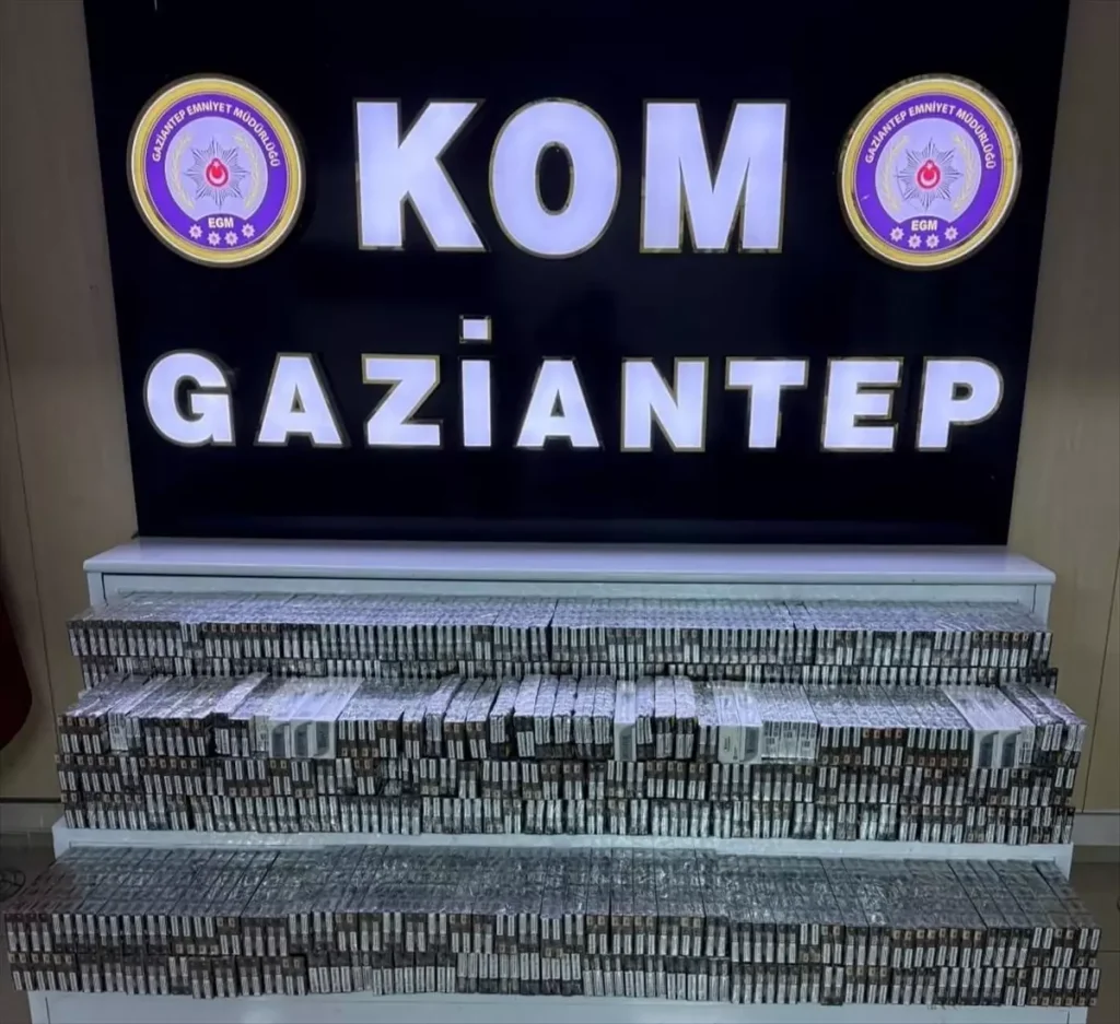Gaziantep’te Kaçakçılık Operasyonu: 2 Milyon Makaron Ele Geçirildi