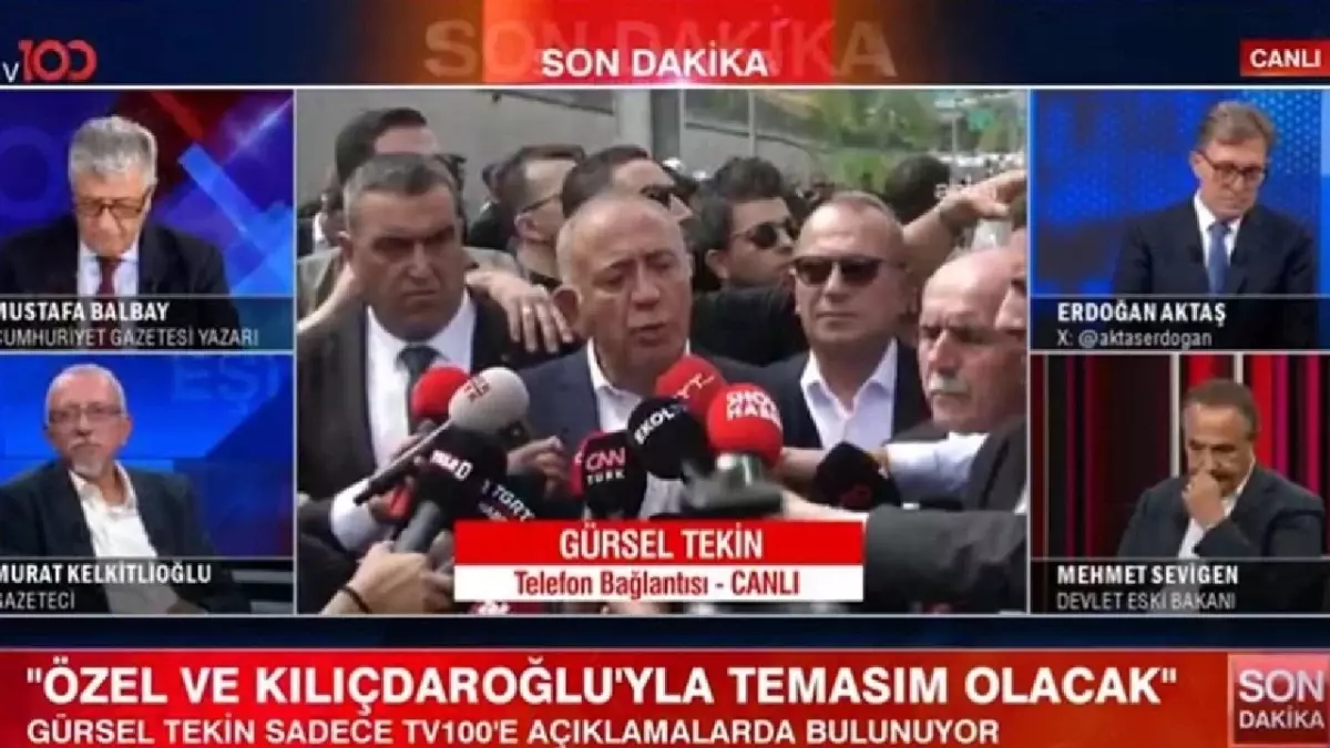 CHP İstanbul İl Yönetimi Başkanı Gürsel Tekin Açıklamalarda Bulundu